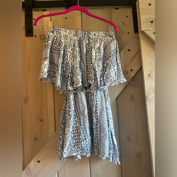 Olivaceous Strapless Mini Dress - Picture 7 of 8